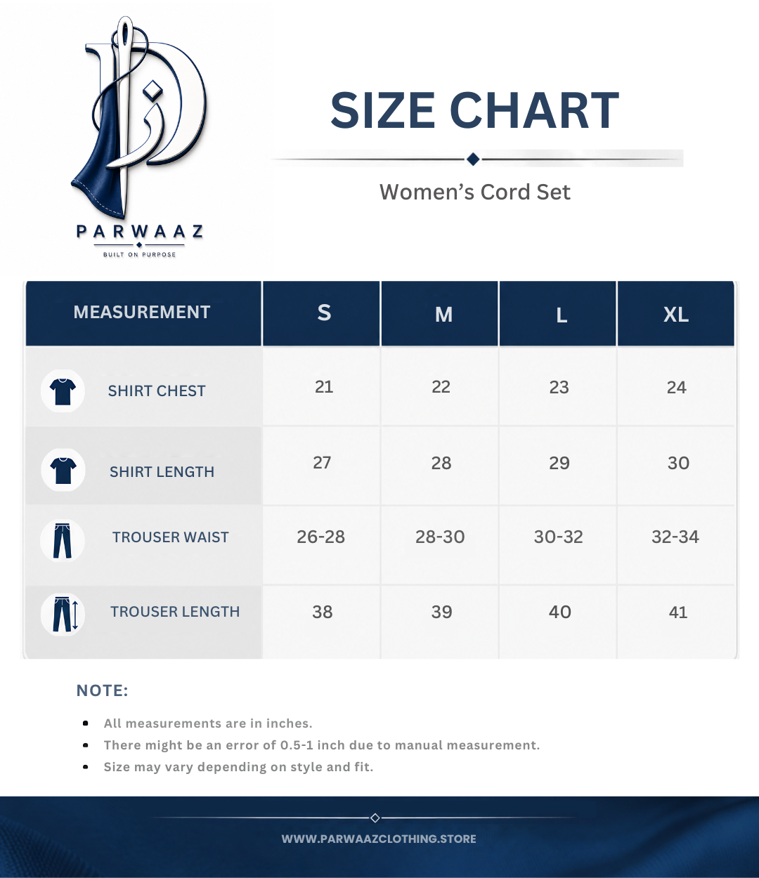women's cord set